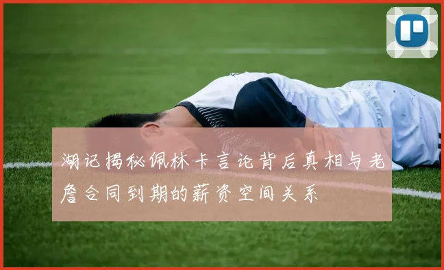 湖记揭秘佩林卡言论背后真相与老詹合同到期的薪资空间关系